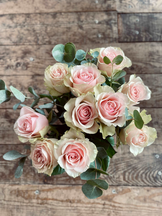 Bouquet de Roses rose - Philo et Capucine - Fleuriste Gujan-Mestras