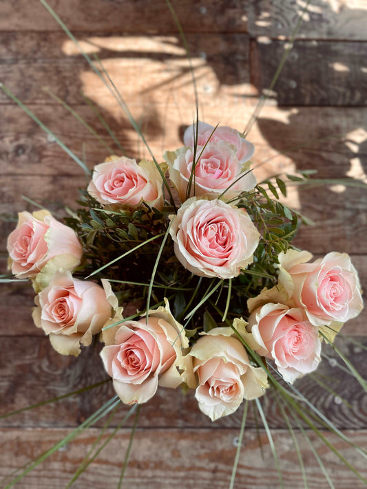 Bouquet de Roses rose - Philo et Capucine - Fleuriste Gujan-Mestras