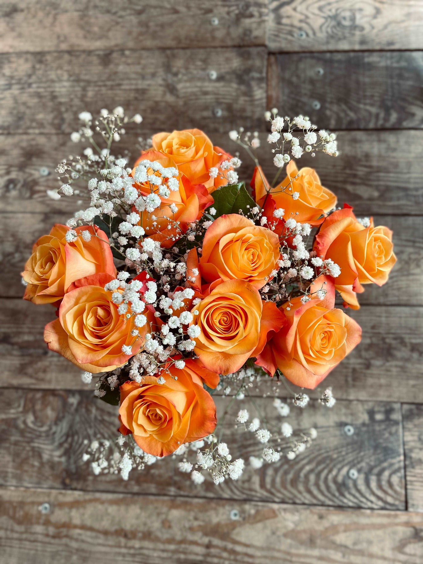 Bouquet de Roses orange - Philo et Capucine - Fleuriste Gujan-Mestras