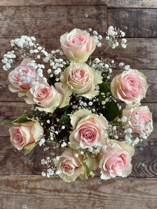 Bouquet de Roses rose - Philo et Capucine - Fleuriste Gujan-Mestras