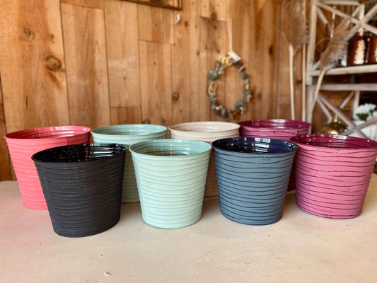 Cache-pots en zincs - Philo et Capucine - Fleuriste Gujan-Mestras