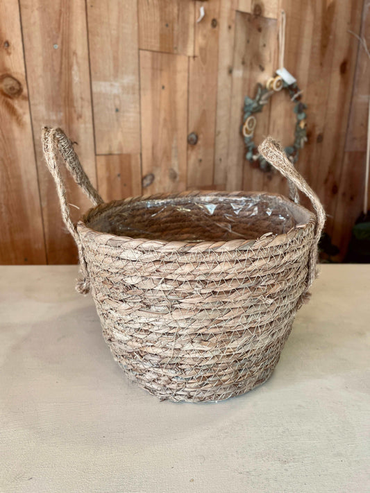 Cache-pots en raphia naturel - Philo et Capucine - Fleuriste Gujan-Mestras