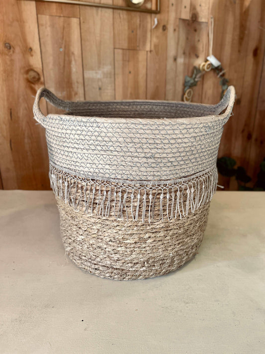 Cache-pots en raphia naturel - Philo et Capucine - Fleuriste Gujan-Mestras