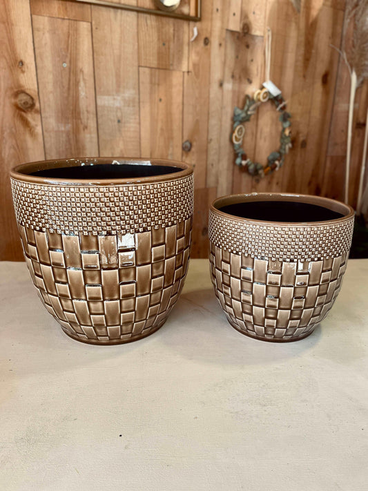 Cache-pots en céramique - Philo et Capucine - Fleuriste Gujan-Mestras